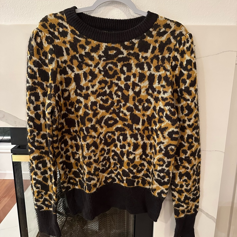 Who What Wear Leopard Sweater